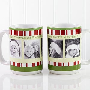 Personalized Large Christmas Photo Coffee Mugs