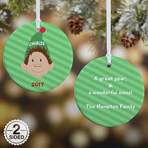 2-Sided Christmas Character Personalized Ornament