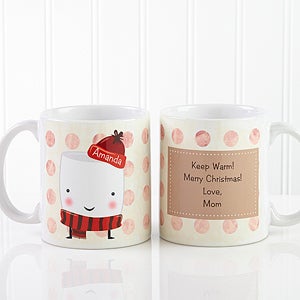 Marshmallow Personalized Mug 11 oz.- White