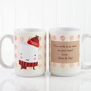 Personalized Oversized Mug & Hot Cocoa - Marshmallows