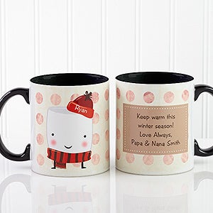 Marshmallow Personalized Mug 11oz.- Black