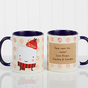 Marshmallow Personalized Mug 11 oz.- Blue