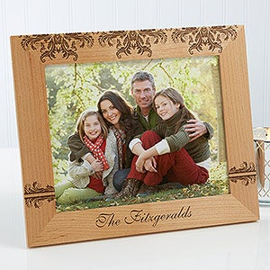 Damask Personalized Family Frame- 8 x 10