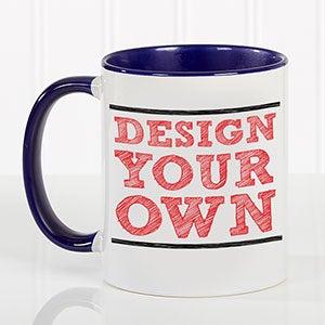 Design Your Own Custom Mug - Blue