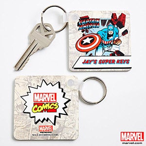 Personalized Marvel Comics Superhero Key Rings
