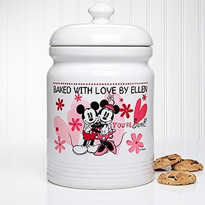 Personalized Mickey Mouse & Minnie Mouse Cookie Jars - You're Sweet