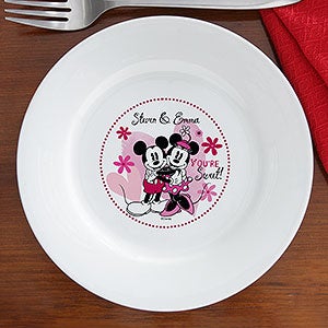 Personalized Mickey Mouse & Minnie Mouse Plates - You're Sweet