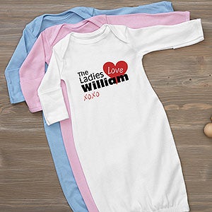 Personalized Baby Gown - Ladies Love Me