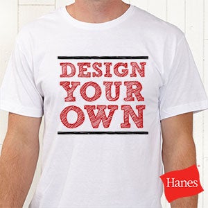 Design Your Own Hanes® Adult T-Shirt- White