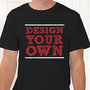 Design Your Own Custom T-Shirt - Black