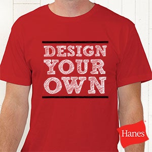 Design Your Own Hanes® Adult T-Shirt- Red