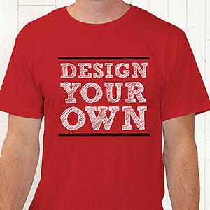 Custom Design Your Own T-Shirts - Red