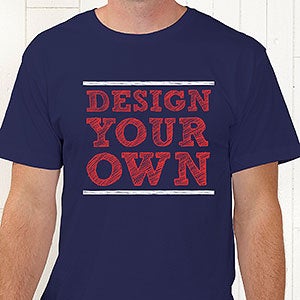 Create Your Own Custom T-Shirt - Navy Blue