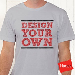 Design Your Own Hanes® Adult T-Shirt- Light Grey