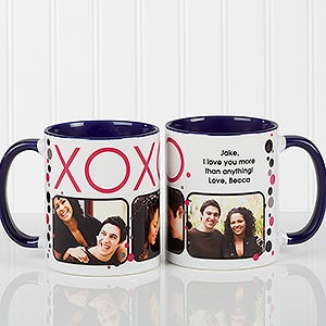 XOXO Personalized Coffee Mug- 11oz.- Blue