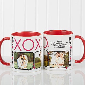 XOXO Personalized Coffee Mug- 11oz.- Red