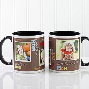 Loving You Personalized Photo Coffee Mug 11oz.- Black