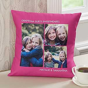 Picture Perfect Personalized 14 Photo Pillow - Three Photo