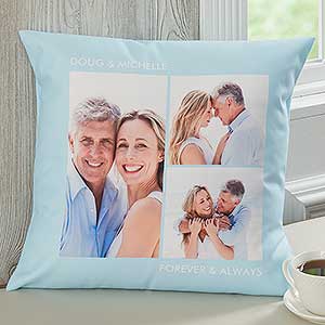 Picture Perfect Personalized 18 Photo Pillow - Three Photo