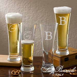 Personalized Pilsner Glass Set   Luigi Bormioli Sparkx