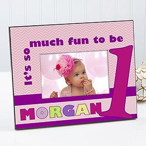 first birthday photo frame personalized