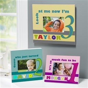 Personalized Birthday Picture Frames for Kids - 123 Happy Birthday to Me - 12581