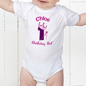 Personalized Birthday Princess Baby Bodysuits