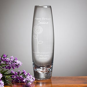 Personalized Bud Vases   Birthday Blooms