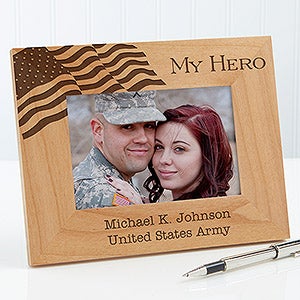 Military Hero Personalized Frame- 4 x 6