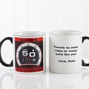 Personalized Birthday Mugs   Old o meter