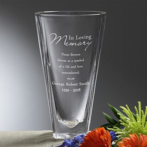 Personalized Memorial Vases - Love Blooms Eternal