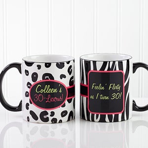 Personalized Ladies Coffee Mug   Flirty Licious