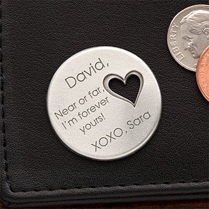 Personalized Pocket Token Charms   Military Love