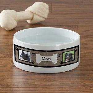 Throw Me A Bone Photo Pet Bowl - Small