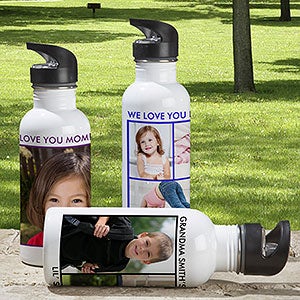 Personalized Photo Water Bottles - Picture Perfect - 12732