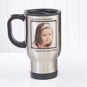 Personalized Photo Travel Mugs   Single Picture