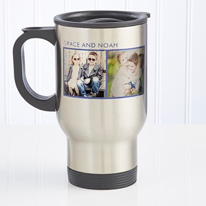 Personalized Picture Travel Mugs   Two Photos