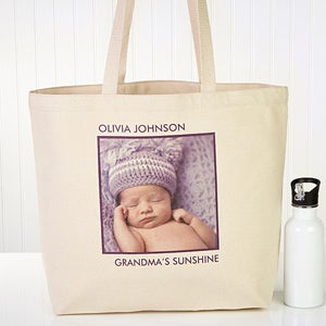 Picture Perfect Personalized Canvas Tote-1 Photo