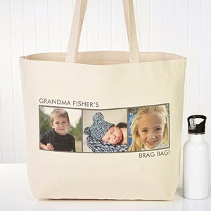 Picture Perfect Personalized Canvas Tote-3 Photos