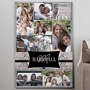 Custom Photo Collage Canvas 32x48 - Family Memories