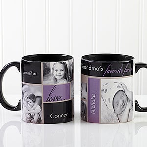 My Favorite Faces Photo Coffee Mug 11oz.- Black