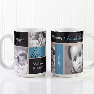 My Favorite Faces Photo Coffee Mug 15 oz.- White