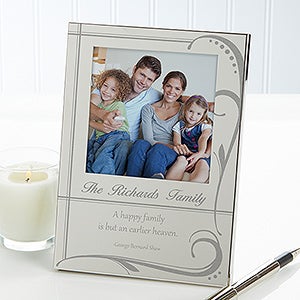 Personalized Silver Picture Frame   Family Bond