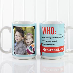 Large Personalized Coffee Mugs - Who Loves You