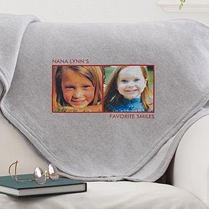 Personalized Photo Sweatshirt Blanket   Picture Perfect