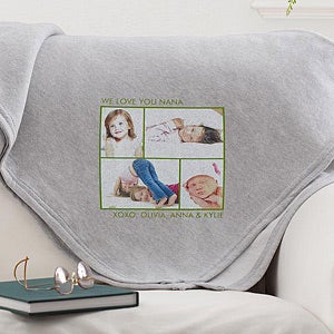 Picture Perfect Personalized Sweatshirt Blanket-4 Photo