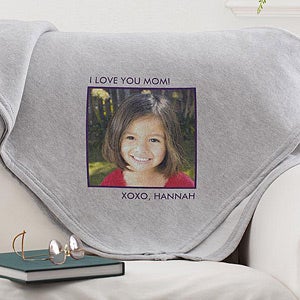 Picture Perfect Personalized Sweatshirt Blanket-1 Photo