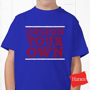 Design Your Own - Hanes® Youth T-Shirt - Royal Blue