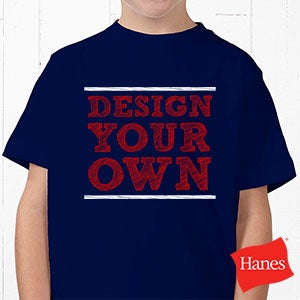 Design Your Own - Hanes® Youth T-Shirt - Navy