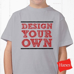 Design Your Own - Hanes® Youth T-Shirt - Light Grey